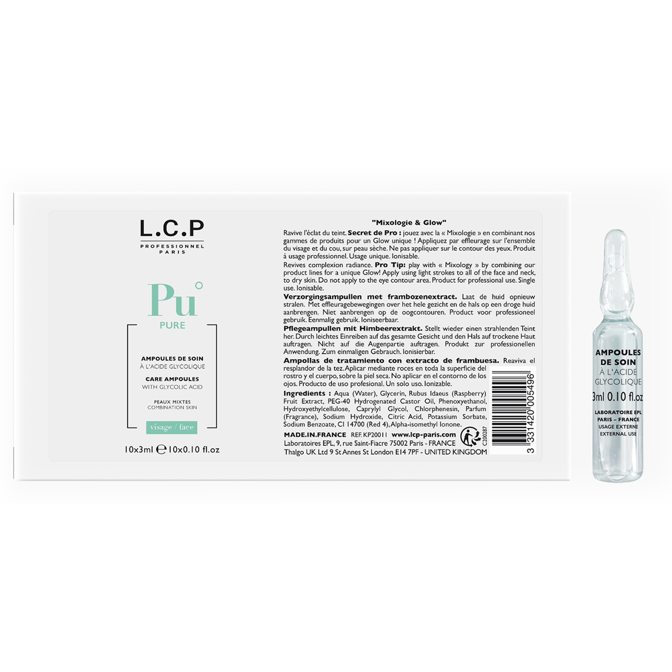 Care Ampoules with Glycolic Acid